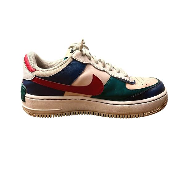 Nike Air Force 1 Shadow Mystic Navy Low Top Multi Sz 8 - Picture 1 of 15